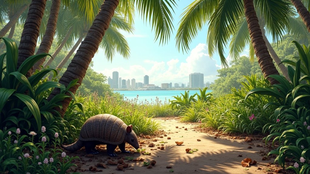 armadillos prefer diverse habitats