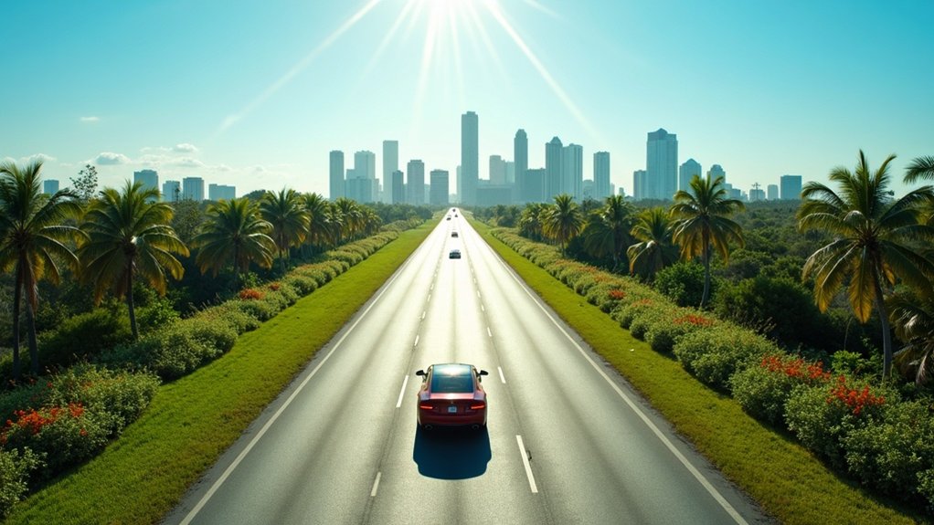 distance between miami and orlando