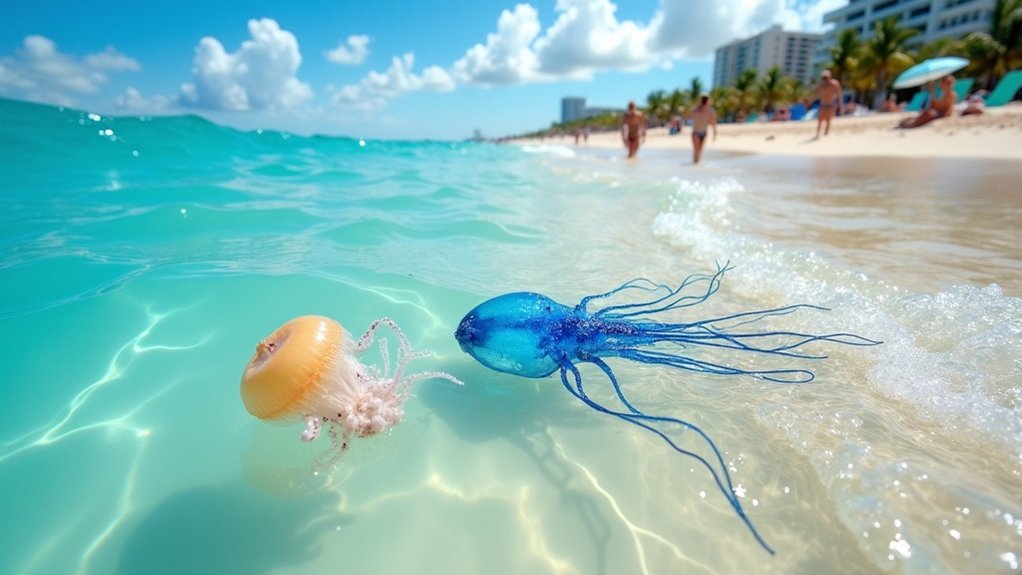 jellyfish and man of war hazards