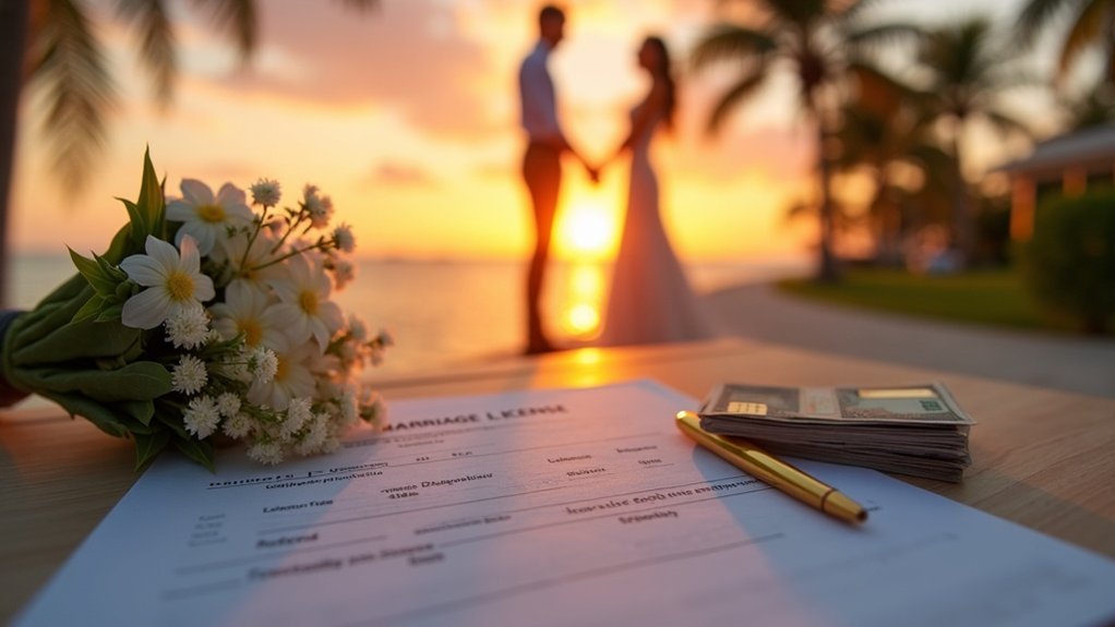 marriage license fee payment