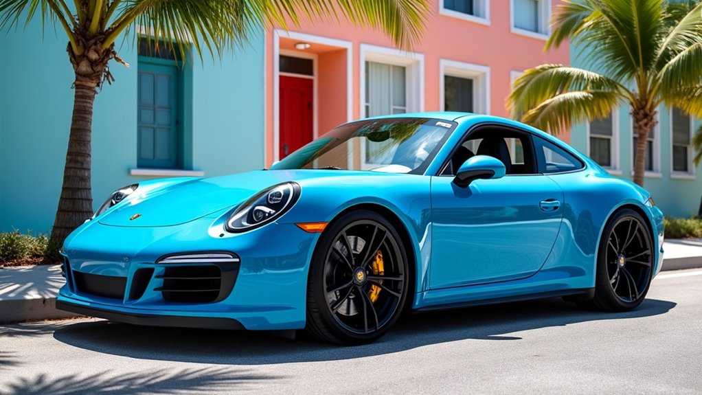 miami blue porsche customization options