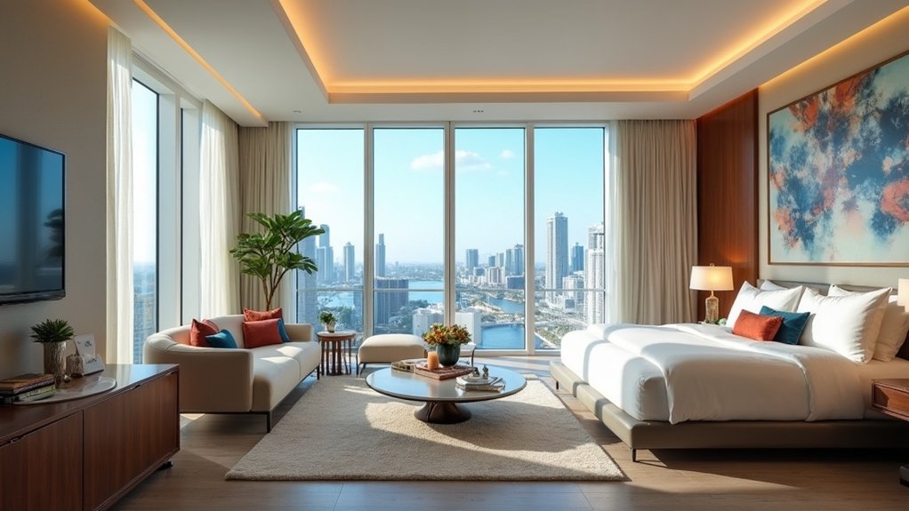 spacious two bedroom hotel suites