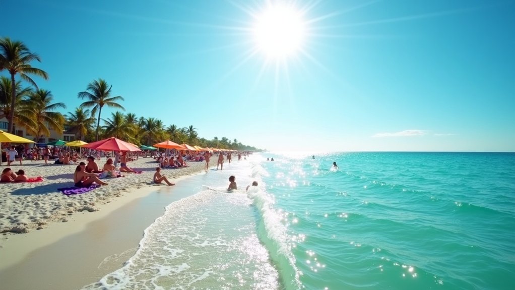 warm water ideal swimming