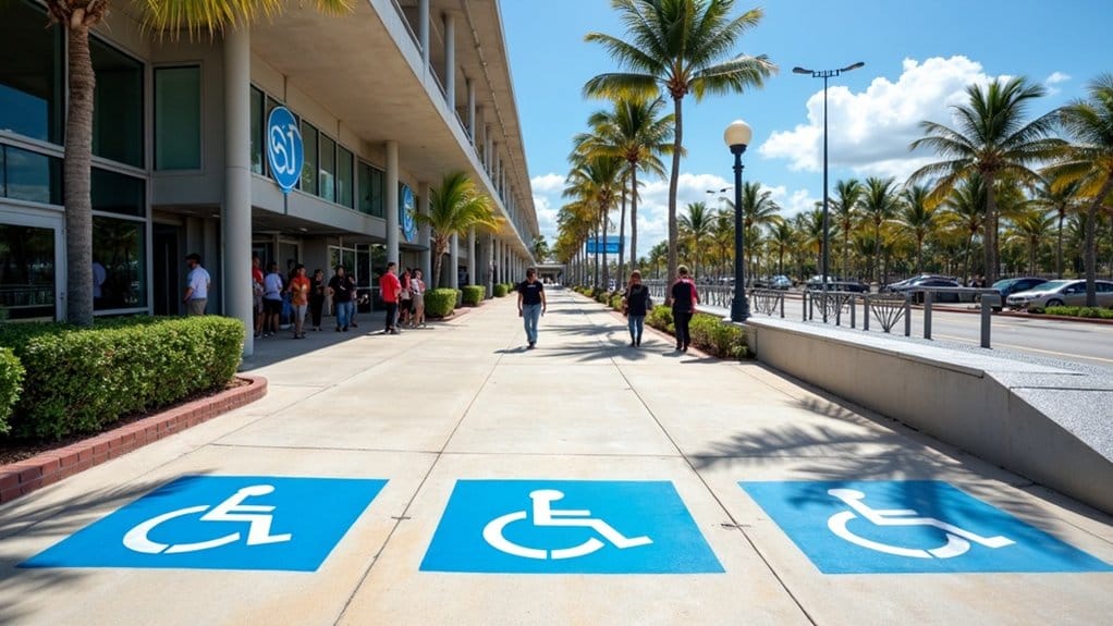 accessible parking and drop off