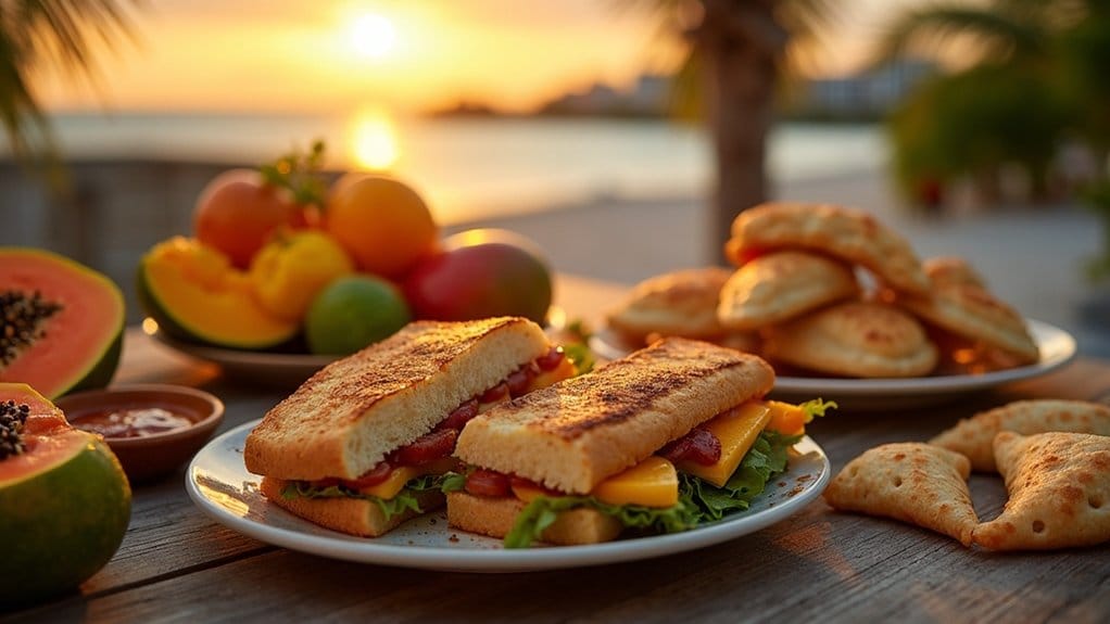 cuban sandwiches and seafood
