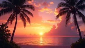 sunset time in miami