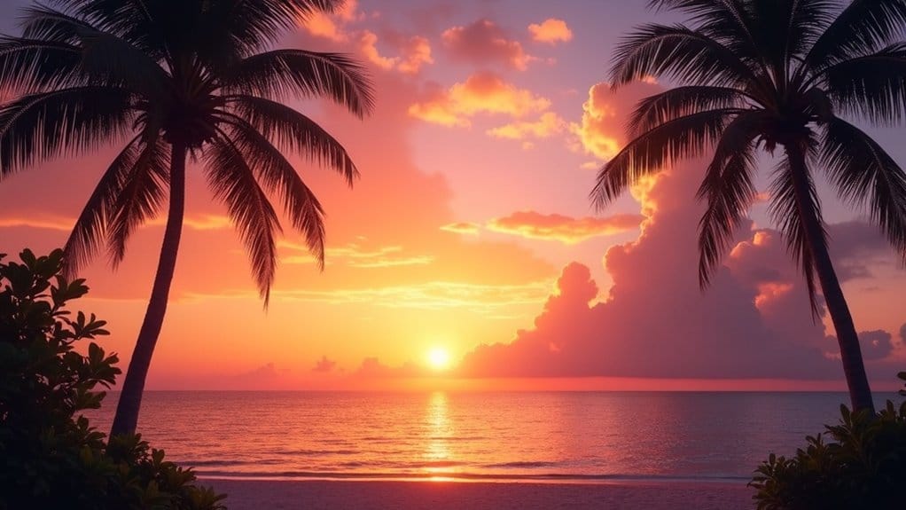sunset time in miami