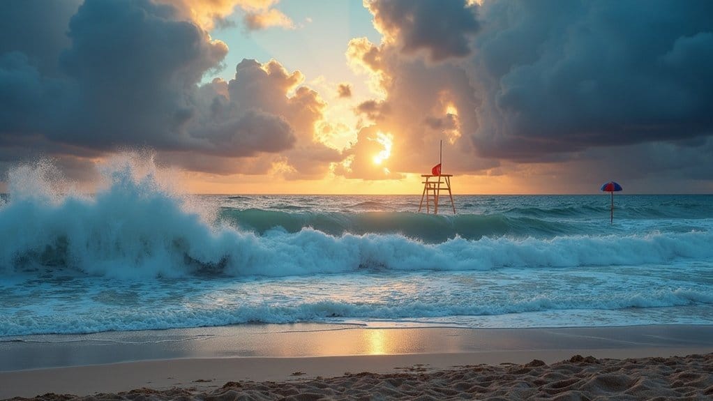 swim safety in rough waters